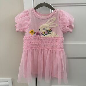 Peek Pink Bunny Dress for Easter